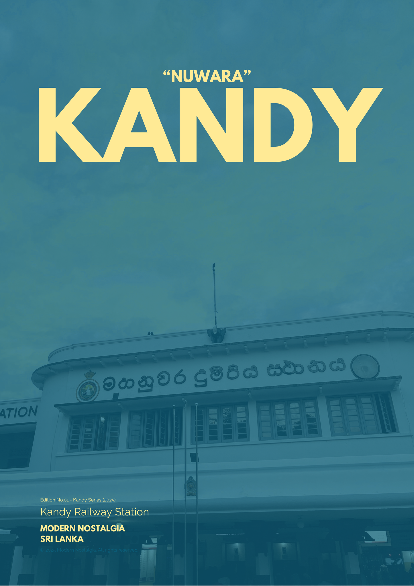 Kandy Railway Station Premium Poster (Kandy Series)
