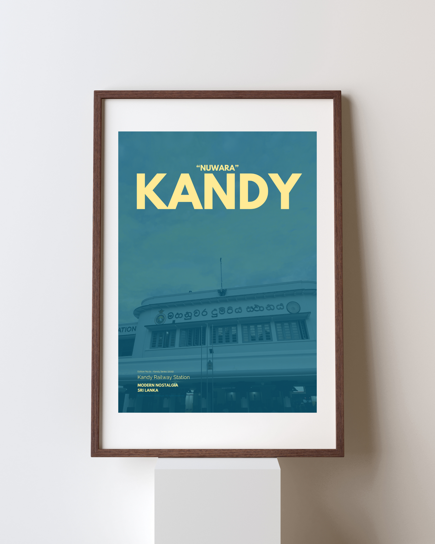 Kandy Railway Station Premium Poster (Kandy Series)