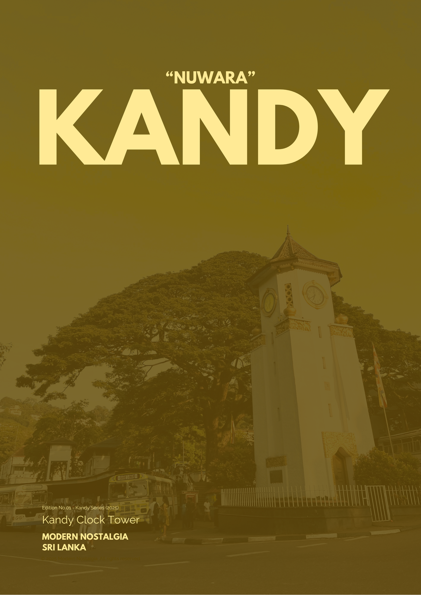 Kandy Clock Tower Premium Poster (Kandy Series)