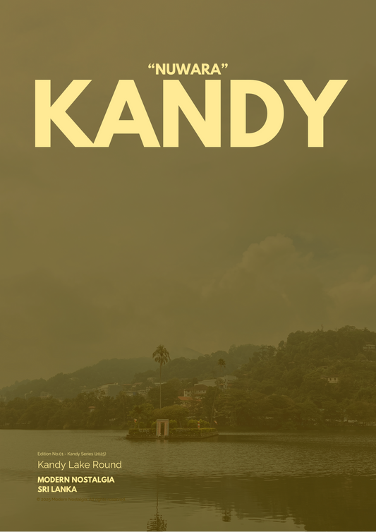 Kandy Lake Round Premium Poster (Kandy Series)